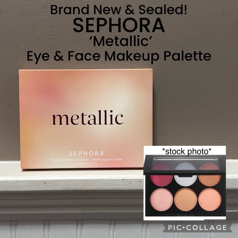 NWT SEPHORA “Metallic” Eye & Face Makeup Palette